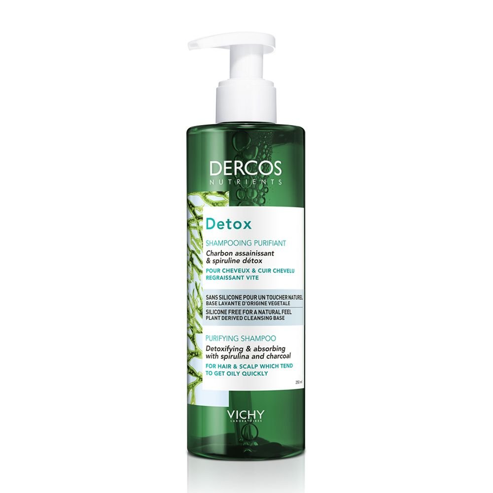 Vichy Dercos Nutrients Detox Shampoo For Oily Skin  250 ml