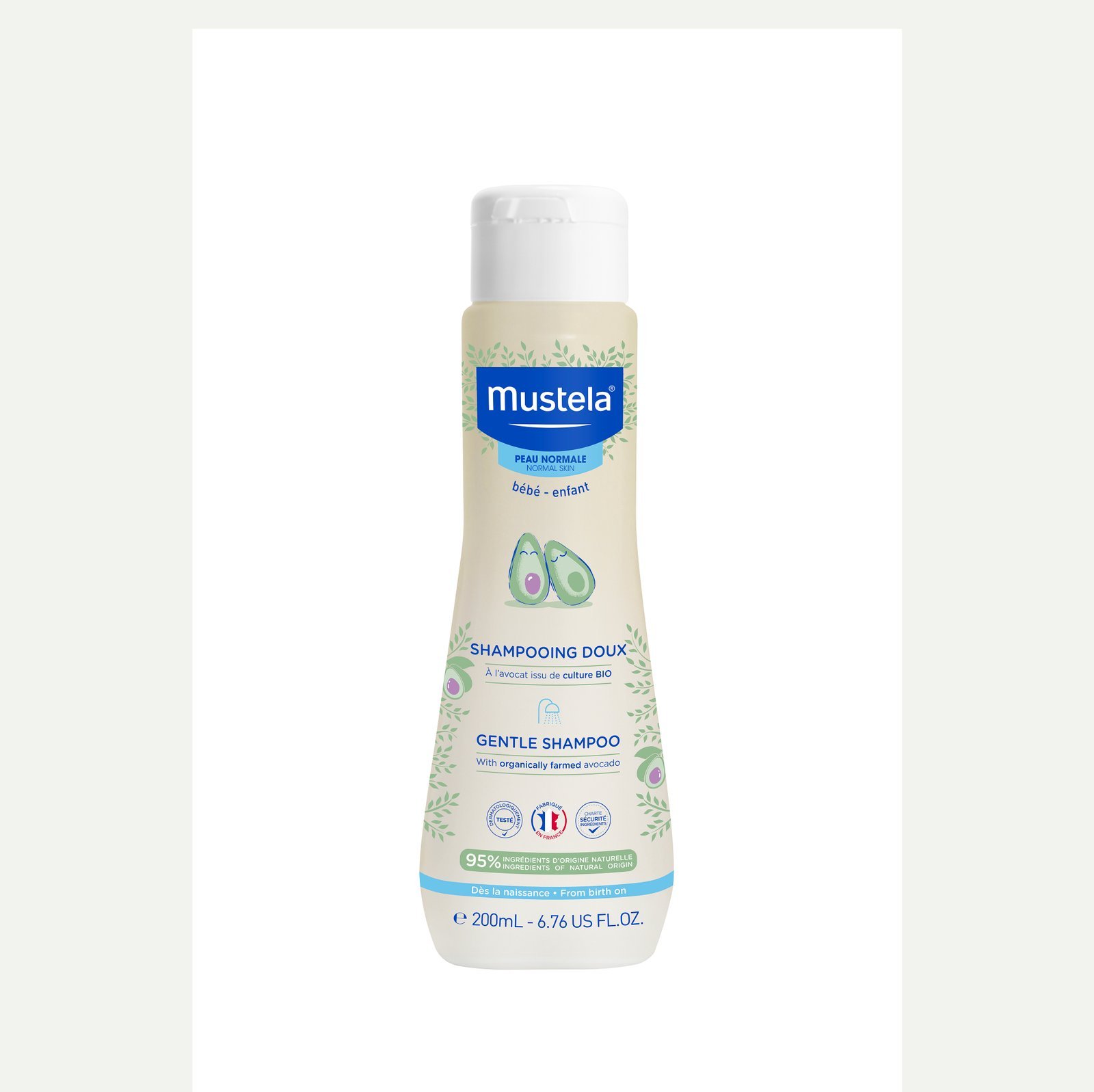 موستيلا شامبو لطيف مع الأفوكادو الطبيعي 200 مل