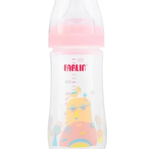 Farlin Crystal Clear Feeding Bottle Large 6M+ 240 Ml Pink