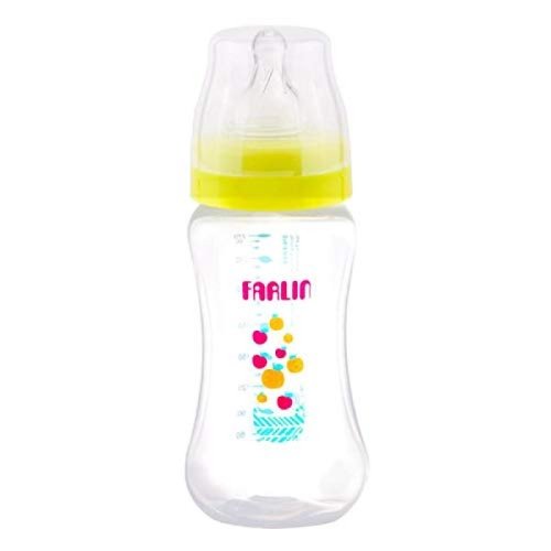 Farlin Crystal Clear Feeding Bottle Large 6M+ 270Ml Yellow