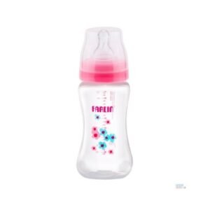 Farlin Crystal Clear Feeding Bottle Large 6M+ 270Ml Pink