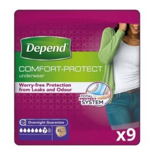 Depend Underwear Women  (L/Xl) 120-150Cm 9 Pants