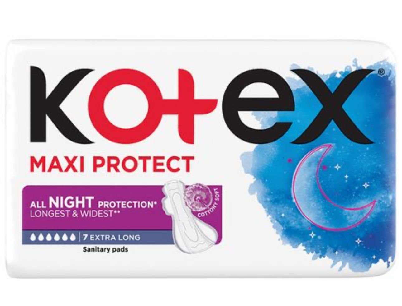 كوتكس ماكسي فوط ليلية + أجنحة 7 فوط