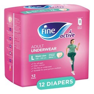 Fine Care Active  Adult Pull Up Large 12