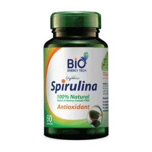 Bio Energy Tech  Organic Spirulina  60 Capsules