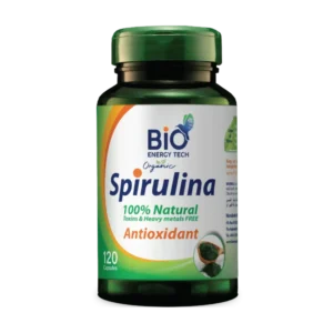 Bio Energy Tech  Organic Spirulina  120 Capsules