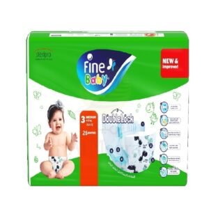 Fine Baby No (3) Medium 4-9Kg 26 Diapers