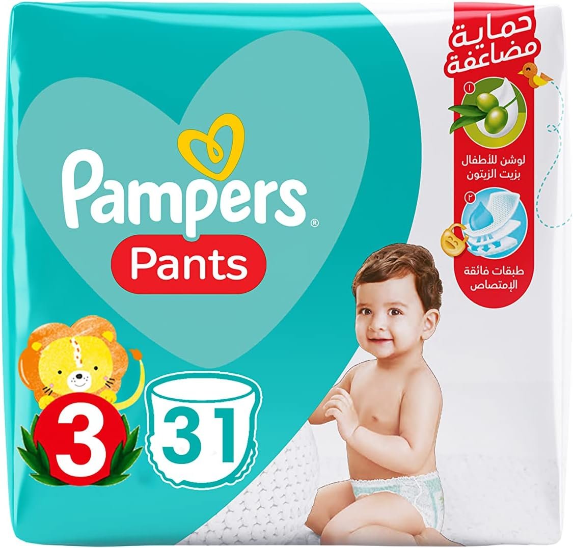 Pampers No (3) Pants 6-11 Kg 31 Diapers