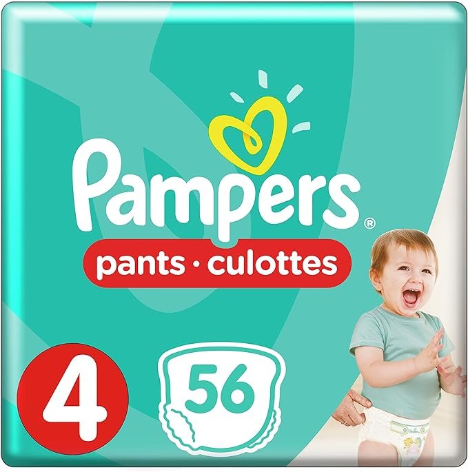 Pampers No (4) Pants 9-14Kg  56 Diapers
