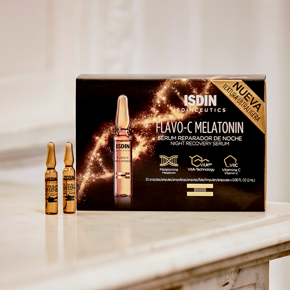 ISDIN Flavo-C Melatonin Night Recovery Serum 10 Ampoules