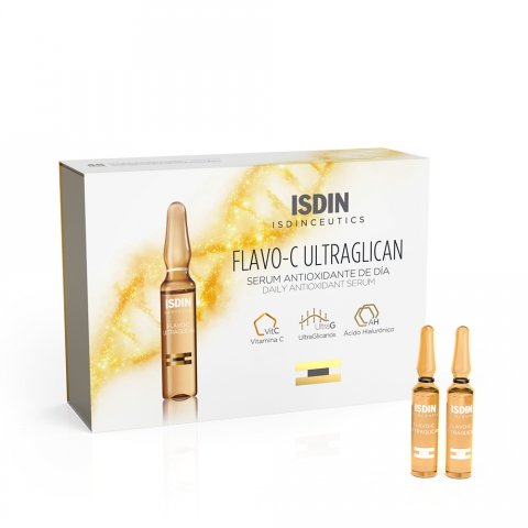 ISDIN Flavo-C Ultraglican Daily Antioxidant Serum 10 Ampoules