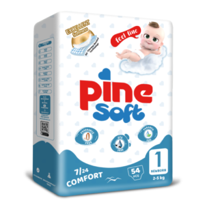 Pine Soft Newborn (1)  2-5 Kg 54 Diapers