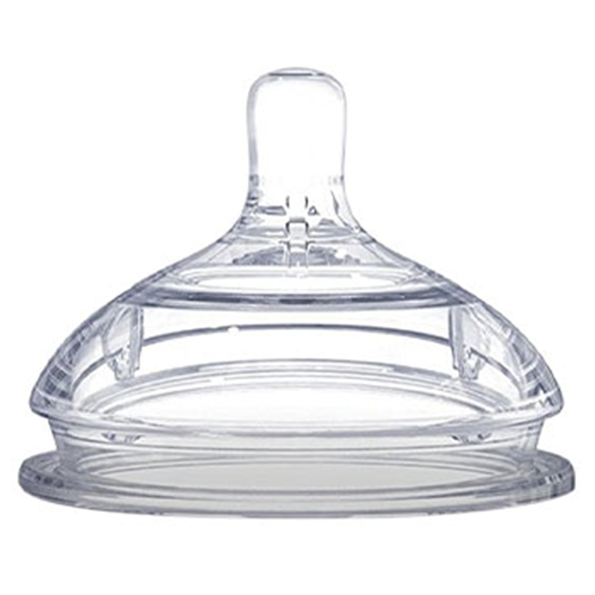 حلمة أوبتيمال ماميلا سيليكون برقبة عريضة جدًا، نظام مزدوج مضاد للمغص، من عمر 0 أشهر فما فوق، قطعتان