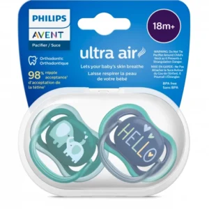 Philips Avent Ultra Air Soother 18+m 2 Pcs  ( Green-Blue )