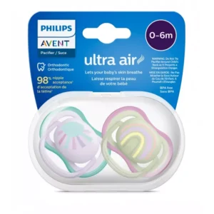 Philips Avent Ultra Air Soother 0-6m 2 Pcs ( Light purple )