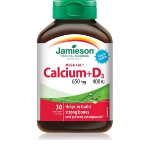 Jamieson Mega Cal Calcium+D3 650Mg/400Iu 30 Caplets