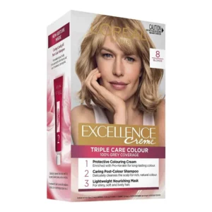 Loreal Excellence Creme Hair Color No (8)  Light Blonde