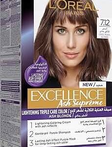 Loreal Excellence Creme Ash Supreme Hair Color No (7.12)  Cool Pearl Blonde
