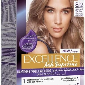 Loreal Excellence Creme Ash Supreme Hair Color No (8.12)  Cool Pearl Light Blonde
