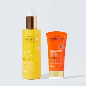 Beesline  Pure Carrot Suntan Oil SPF20  200ml +Beesline Ultrascreen Cream Invisible Sunfilter  SPF50  60ml Free