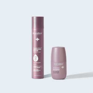 Beesline Radiant Bright Vitamin C  48H  Powder Soft Under Arm Serum 150ml + Whitening  Powder Soft 72H Roll-On Deo 50ml