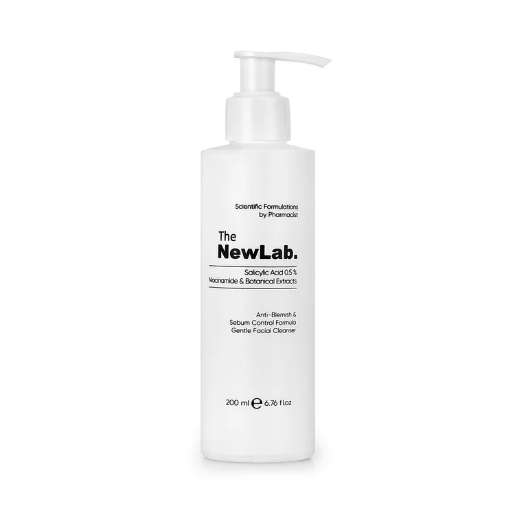 The Newlab Salicylic Acid 0.5% Niacinamide & Botanical Extracts Antiblemish Gentil Facial Cleanser 200 Ml