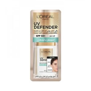 Loreal  Uv Defender Spf 50+  Shine Control Sunscreen Face Cream 50 Ml