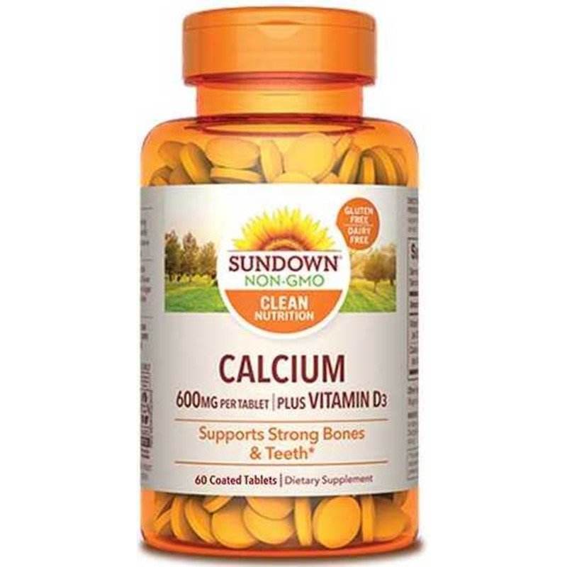 Sundown Calcium 600 Mg + Vitamin D3  60 Tablets