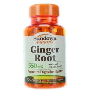 Sundown Ginger Root 550 Mg 100 Capsules