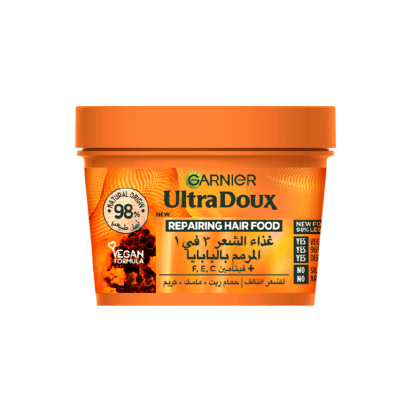 Garnier Ultra Doux Repairing Papaya Hair Food Mask 390ml