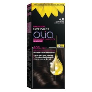 Garnier Olia No Ammonia Permanent Hair color (4.0) Dark Brown