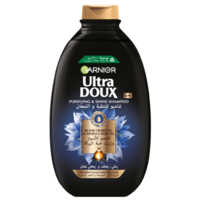 Garnier Ultra Doux Purifying and Shining with Charcoal and Black Shampoo 400ml