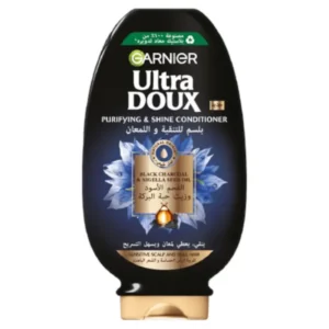 Garnier Ultra Doux Black Charcoal And Nigella Seed Oil Purifying With Shine Conditioner 360ml