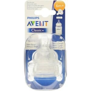 Philips Avent Classic+ 6m+ Fast Flow Teats  2 Pcs