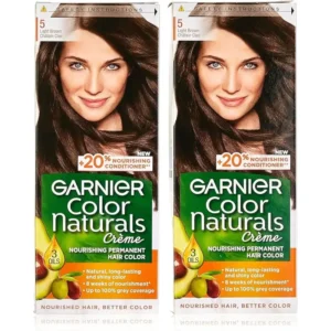 Garnier Color Naturals Creme Hair Color No (5.0) Light Brown - 2box 33% offer