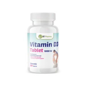 BTPharma Vitamin D3 1000 IU Chewable Tablets