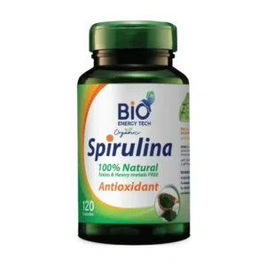 Bio Energy Tech  Organic Spirulina  120 Capsules