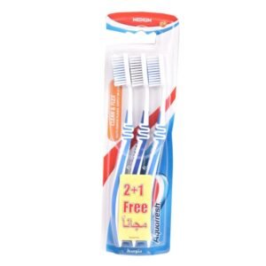Aquafresh Clean & Flex  Medium  Toothbrush  2+1