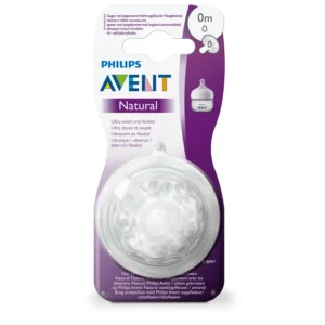 Philips Avent Natural 0m First Flow Teats 2 Pcs