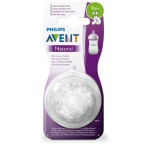 Philips Avent Natural 1m+ Slow Flow Teats 2 Pcs