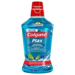 Colgate Plax Peppermint Alcohol Free  Mouthwash 500ml Blue