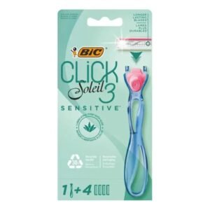 BIC Click 3 Soleil Sensitive Women's Razor + 4 Razor Blade
