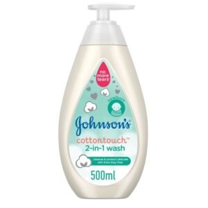 Johnson's CottonTouch Newborn Wash & Shampoo 500ml