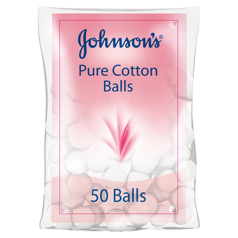 Johnson's  Cotton Wool Balls 50 Pads