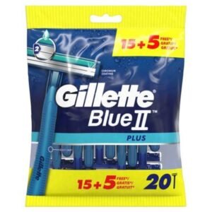 Gillette Blue II Plus Disposable Razor For Men  15+5  Blade