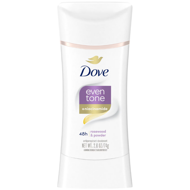 دوف مزيل عرق، مزيل عرق، توحيد لون البشرة، بخشب الورد وبودرة، ٧٤ غرام