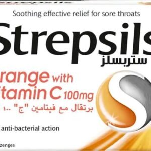 ستربسلز بالبرتقال وفيتامين سي ٢٤ حبة