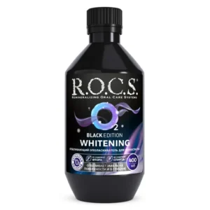 R.O.C.S BLACK EDITION WHITENING mouth WASH 400 ML